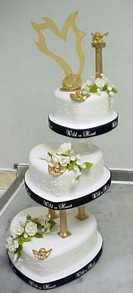 Modern wedding cake 