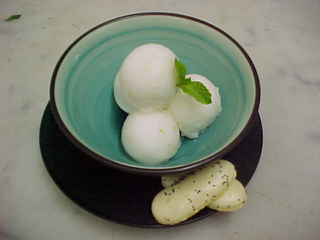 Sake sorbet